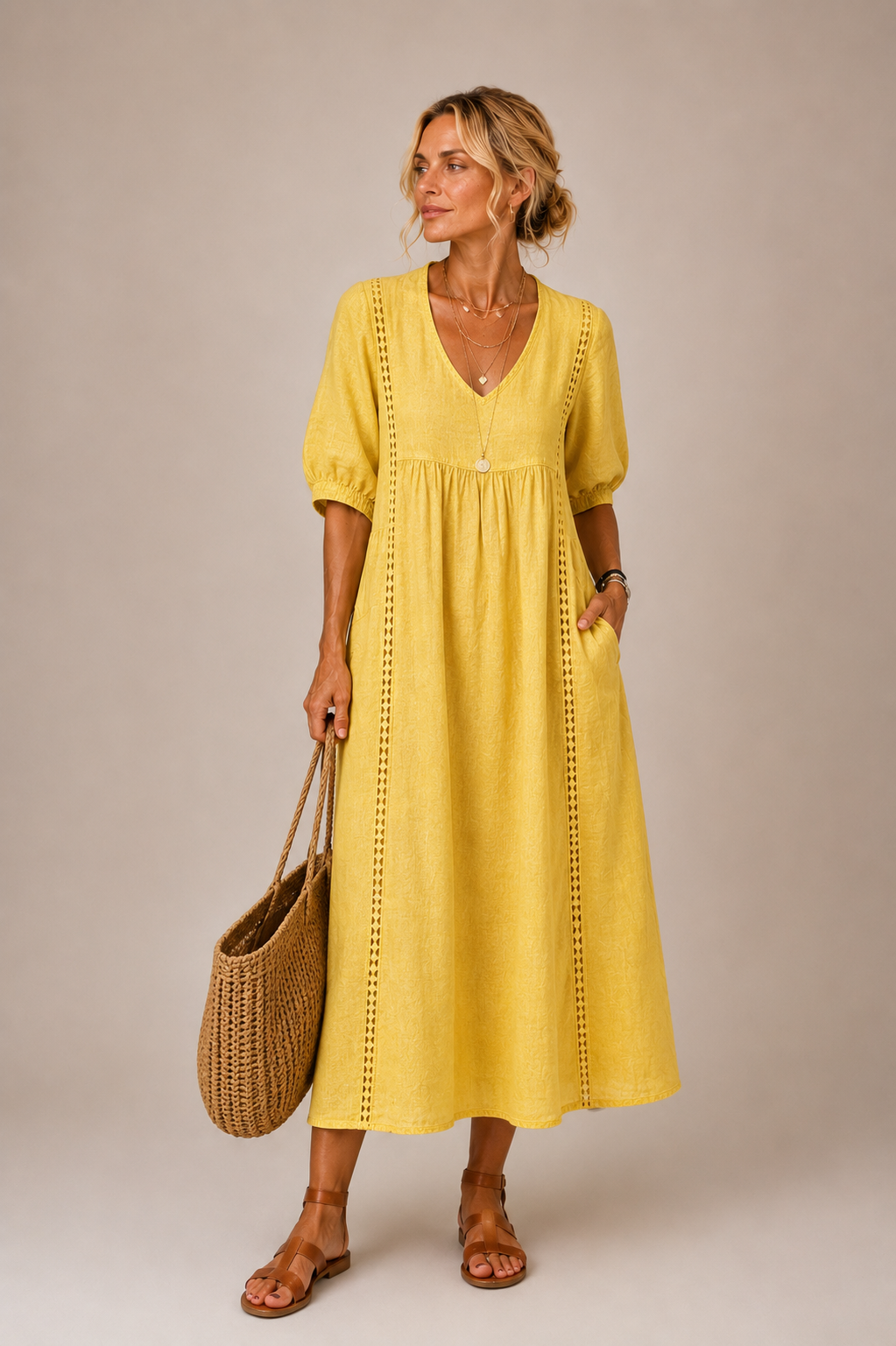 airy linen dress 17 Loose Linen Dresses That Channel Hamptons Boutique Energy