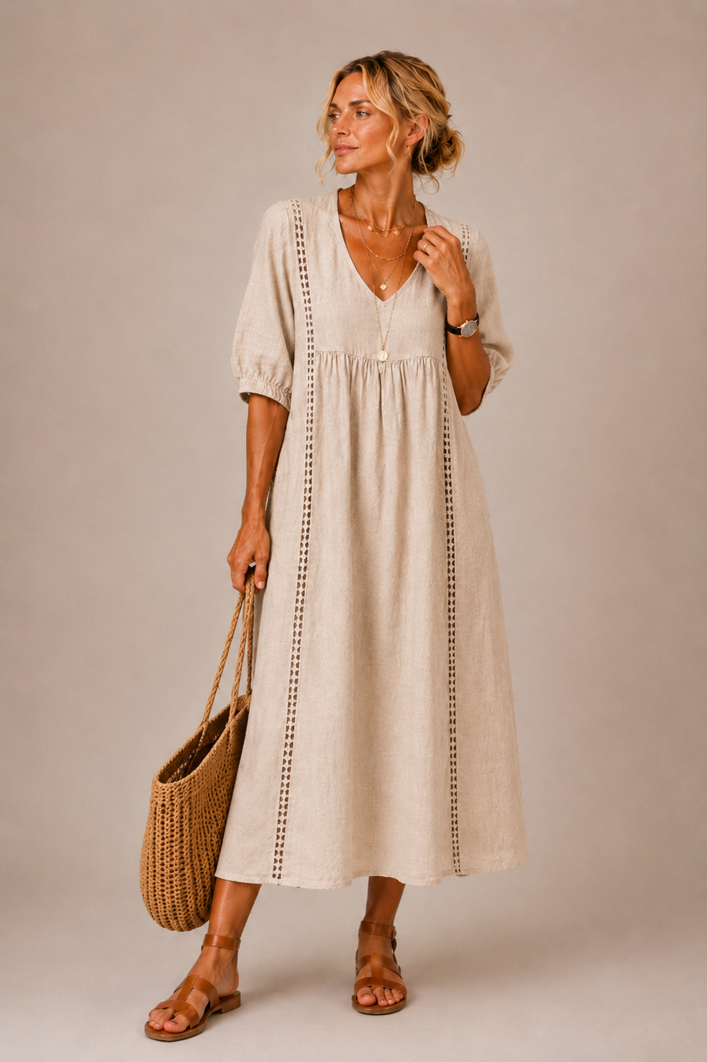 airy linen dress Elena
